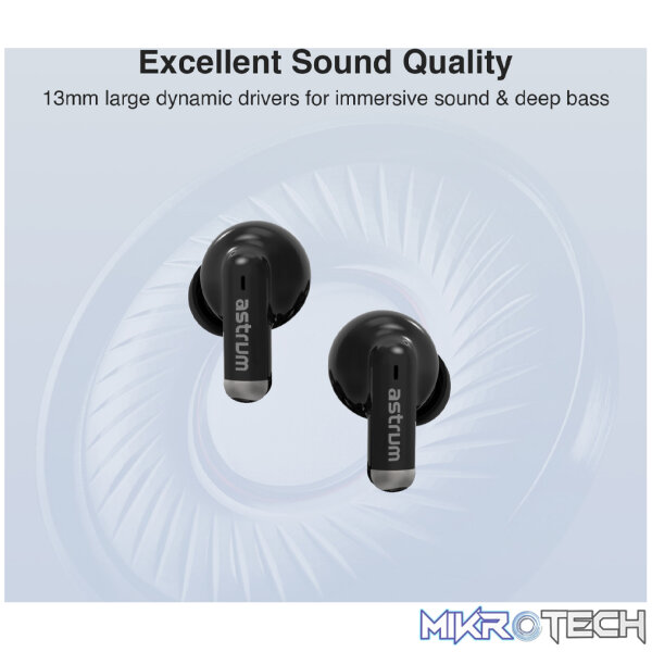 ET310 TWS True Wireless In-Ear Earbuds Bluetooth V5.3 - Black - Image 5